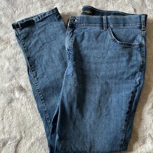 Lee Straight Leg Mid Rise Jeans - 22W Long